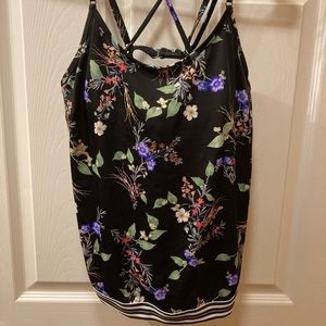 Athleta Gold Coast swim tankini blousy top 36 D/DD